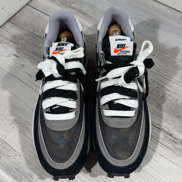 2019 NIKE LD WAFFLE SACAI BLACK ANTHRACITE GREY WHITE CORTEZ BV0073-001 Sz 6.5